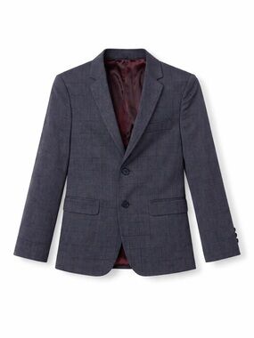 Tommy Hilfiger Boys' Navy Check Blazer Size 12